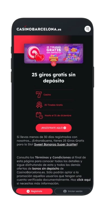 Aplicación móvil del Casino Barcelona